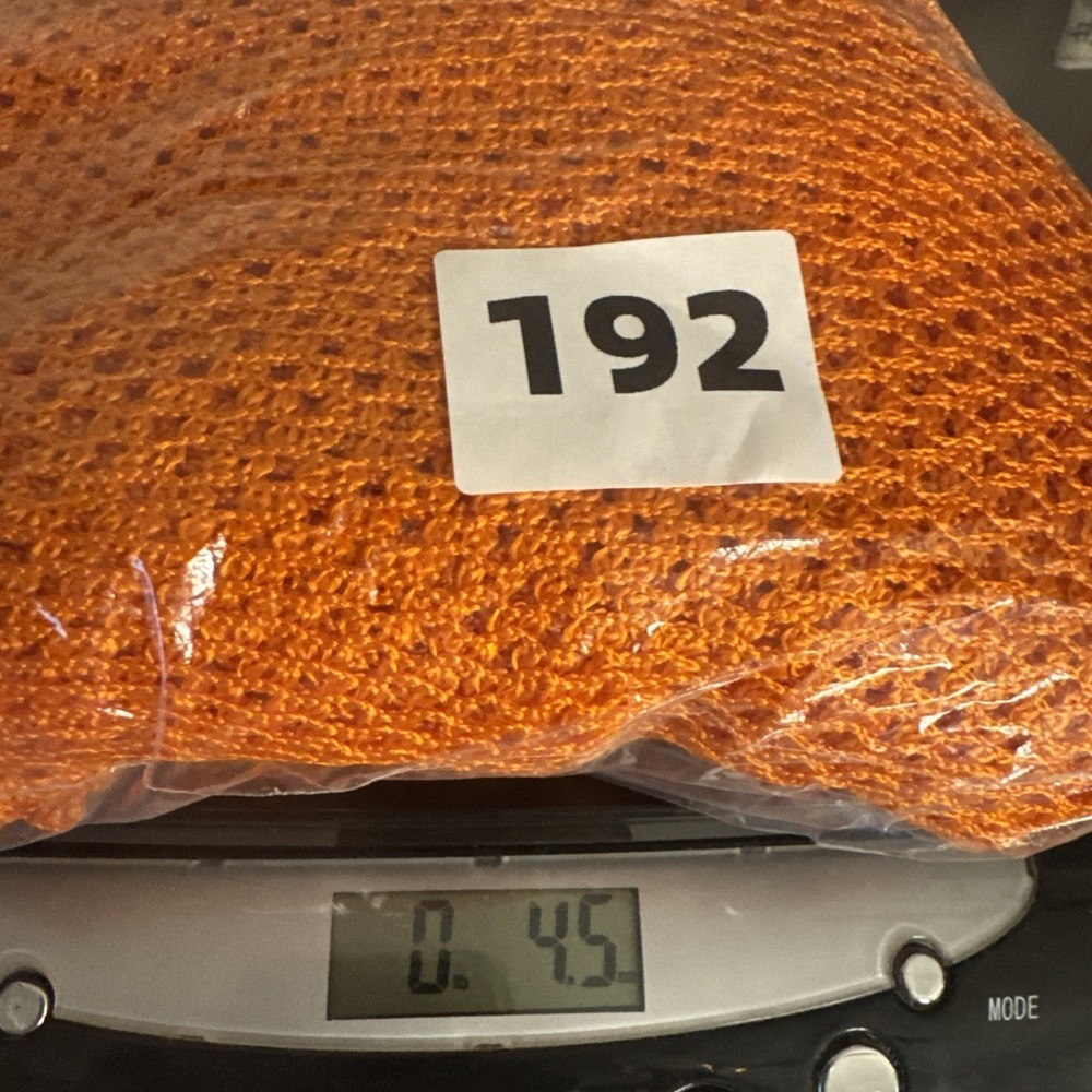 Y2K Trendy Looks Mesh Knit Tunic Women Medium Orange V-Neck Rayon Coverup - Picture 13 of 13